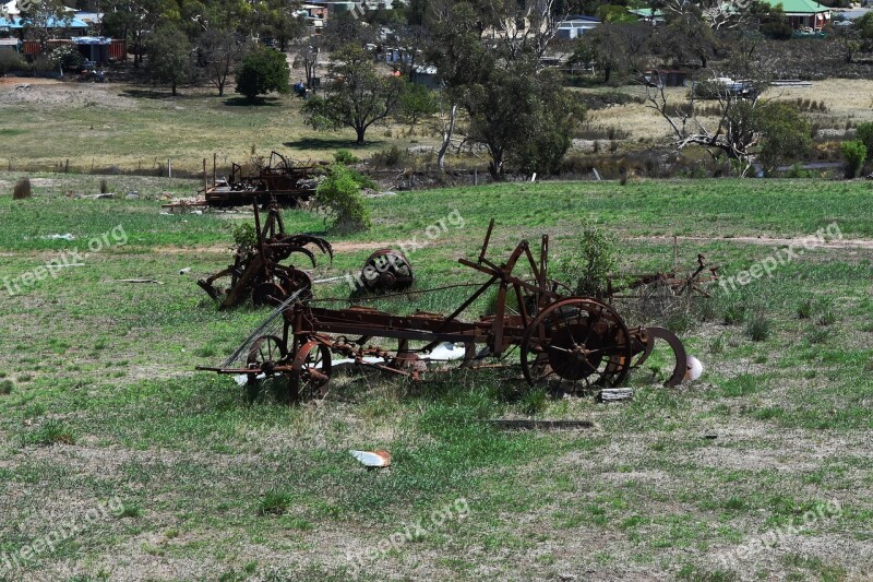 Country Farm Machinery Rust Countryside