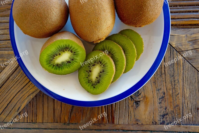 Kiwi Kiwis Fruit Vitamins Fruits