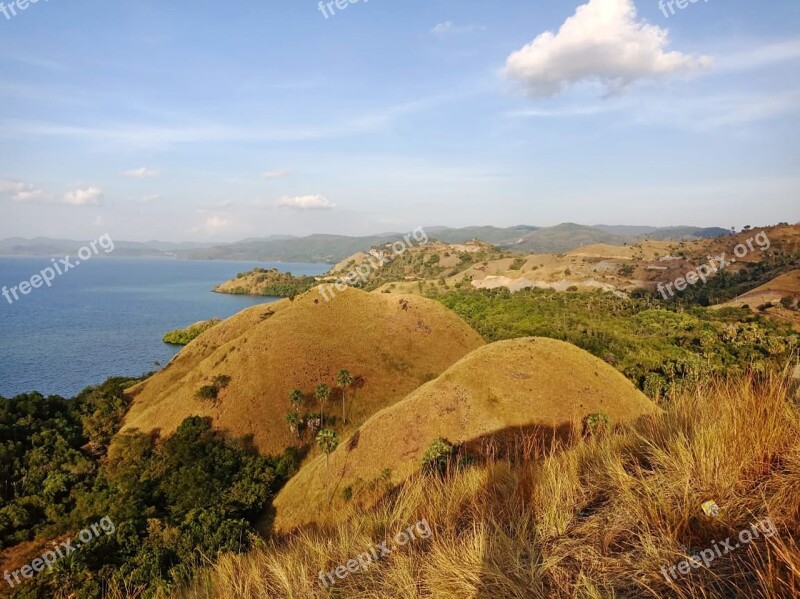 Hill Cloud View Nature The Sky