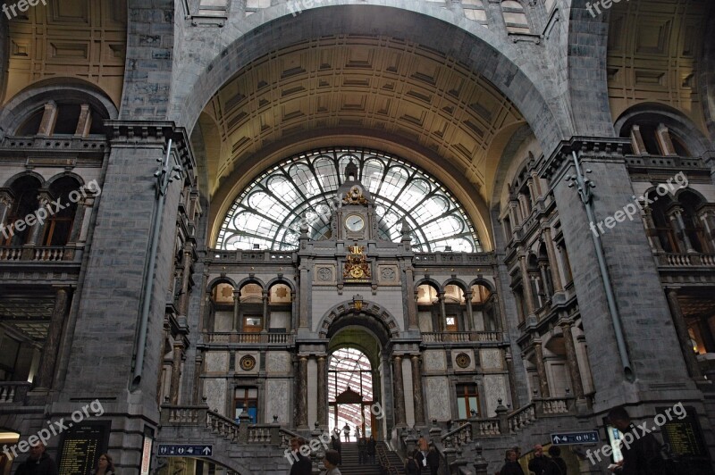 Belgium 2015 Antwerp Midden Statie 1905 Vault Building