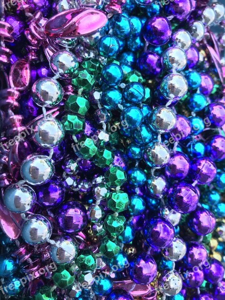 Beads Mardi Gras Gasparilla Colorful Beads Festival