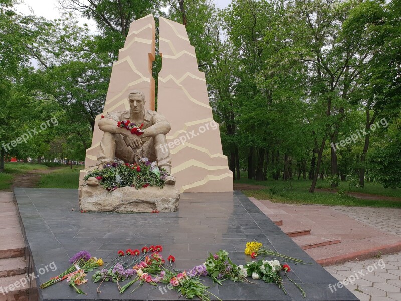 Monument Afgan The Monument To Soldier The Monument To The Afghans Flower