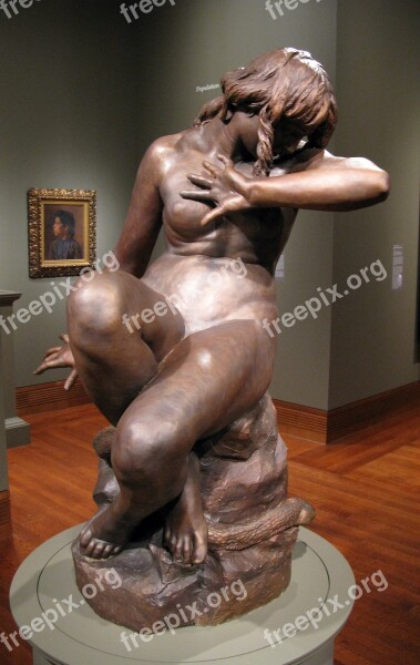 Eve Naked Woman Statue Sculpture Art