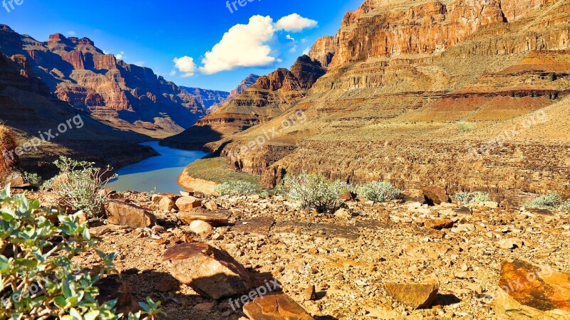 Usa The Grand Canyon Landscape Nature View