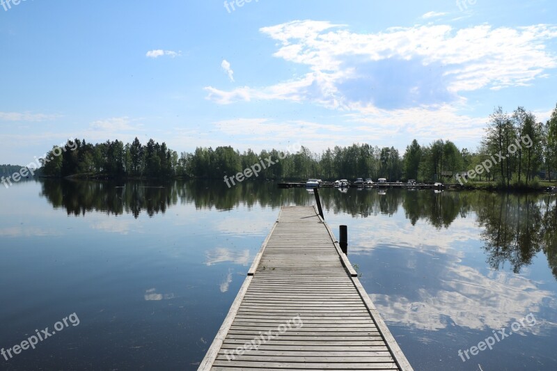 Finnish Sastamala Lake Iron Water Pier