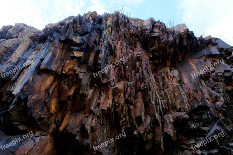 Cliff Rock Landscape Erosion Stones