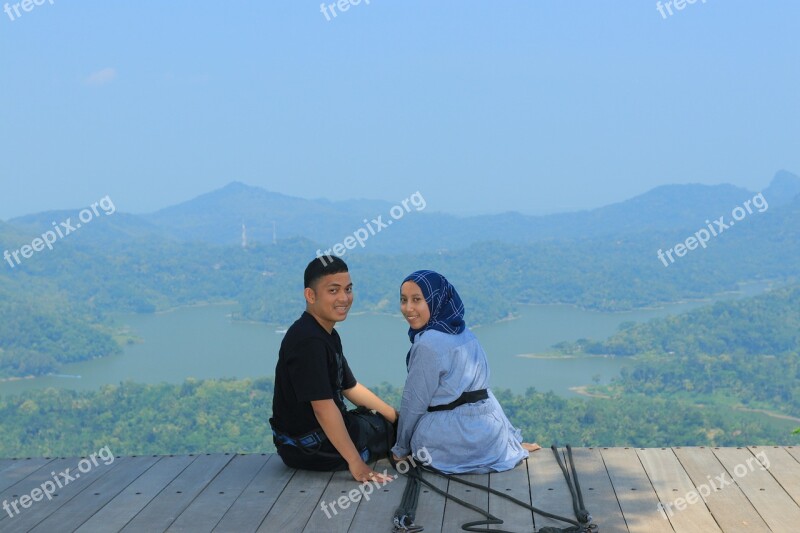 Couple Romantic Nature Adventure Kalibiru