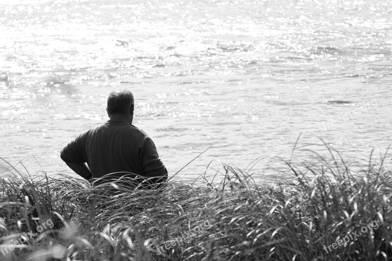 Fishing Loire River Water Man