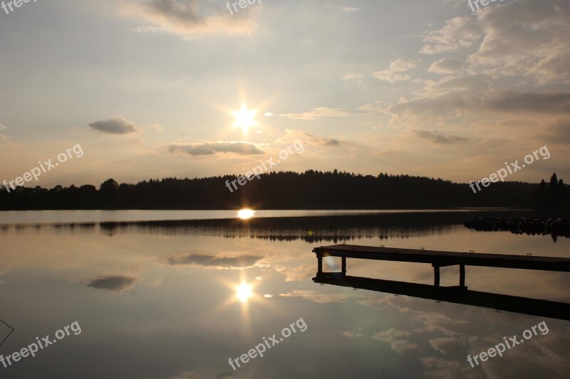 Water Lake Nature Landscape Summer