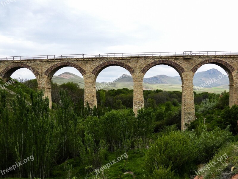 Bridge Brick Old Train Bridge Iran