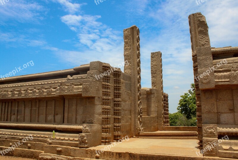 Mahabalipuram India Monuments Stone Carvings Ancient