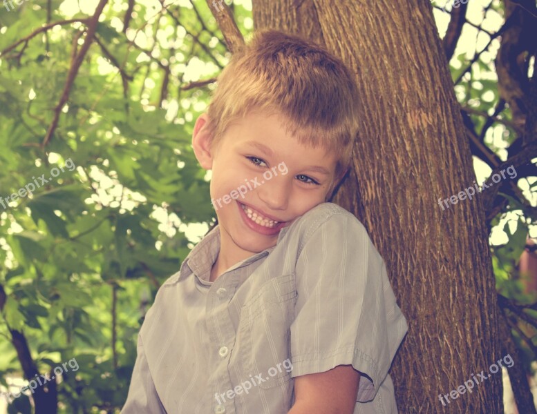 Happy Boy Autism Kid Childhood