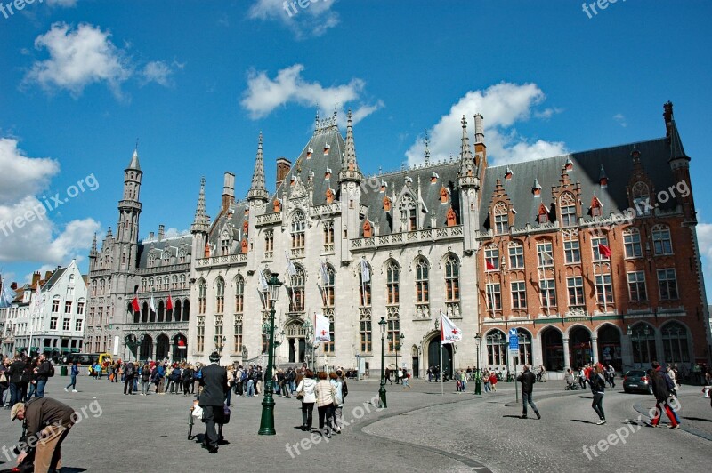 Belgium 2015 Bruges Provinciaal Hof 1921 Historic Center Architecture