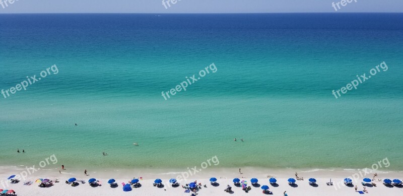 Panama City Beach White Sands Beach Free Photos