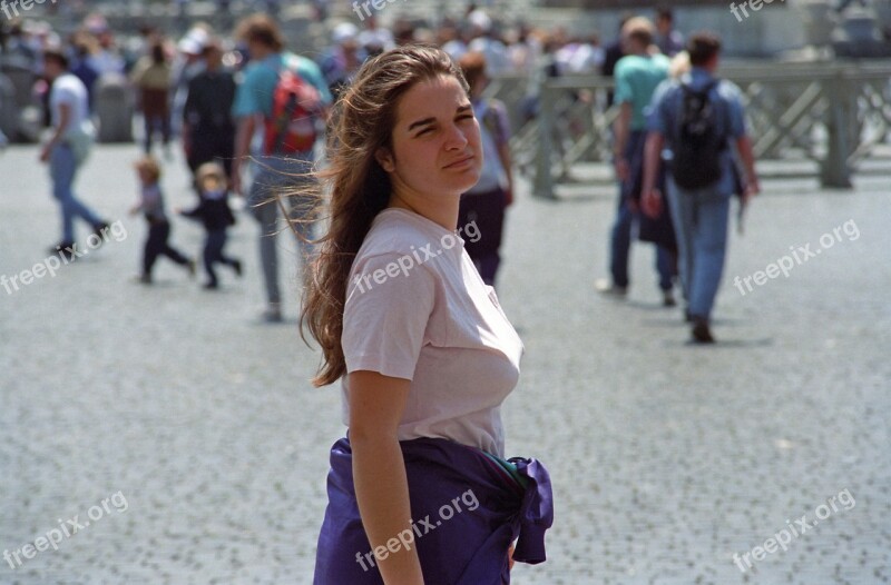 Woman Girl Street Roma Italy