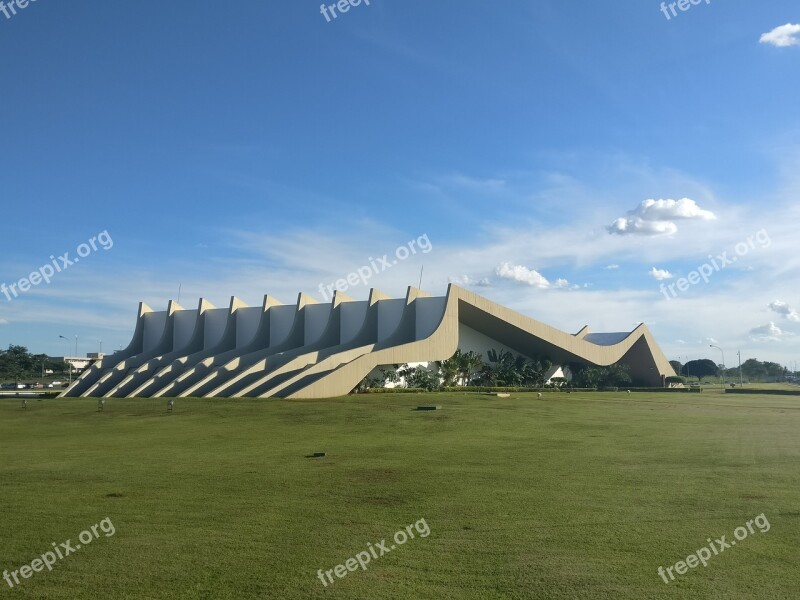 Teatro Pedro Calmon Brasilia Architecture Oscar Niemeyer Landscape