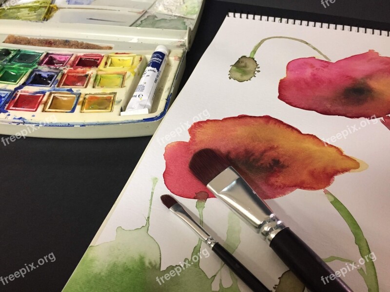 Watercolor Art Paint Colors Watery