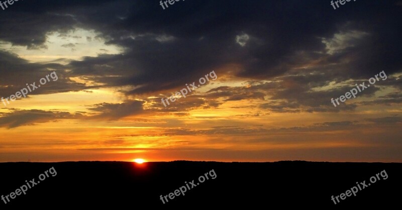 Sun Sunset Twilight Colors Nature Sunset