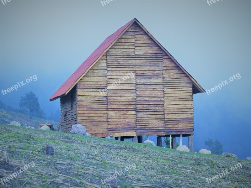 Cabin Tables Architecture Peasant Mountains