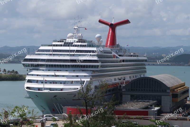 Puerto Rico San Juan Port Ship Cruise Ship