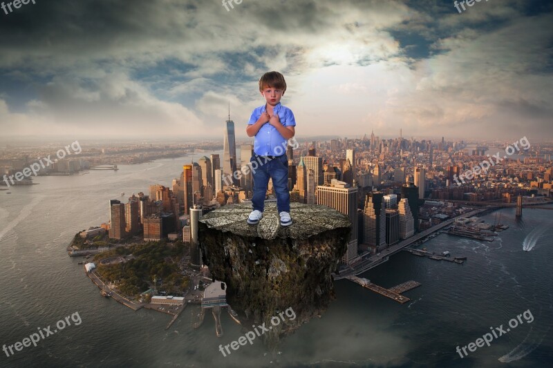 Photo Manipulation City Model Attractive Modern