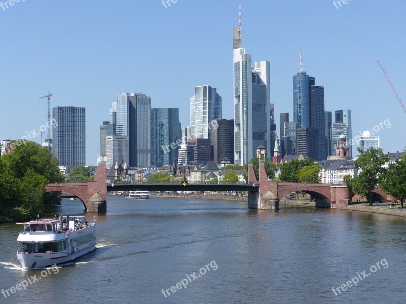 Frankfurt Am Main Germany Frankfurt City Skyline Main