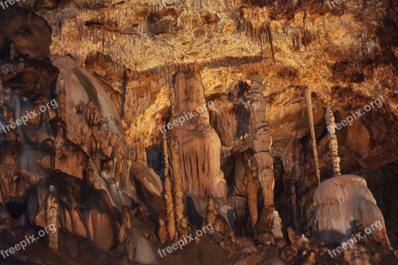 Cave Stalactite Caver Depths Of Stone