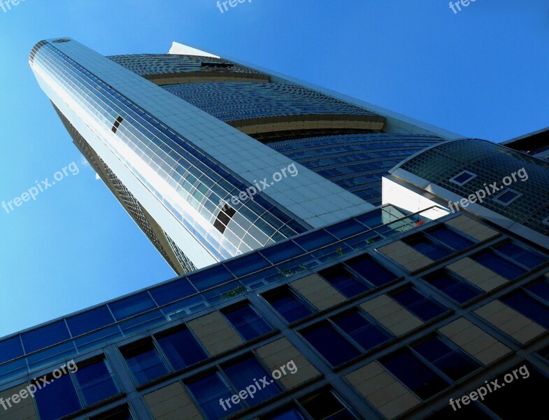 Skyscraper Skyscrapers Building Frankfurt Architecture