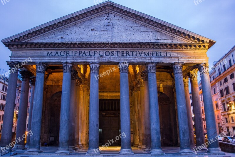 Pantheon Rome Italy Architecture Building