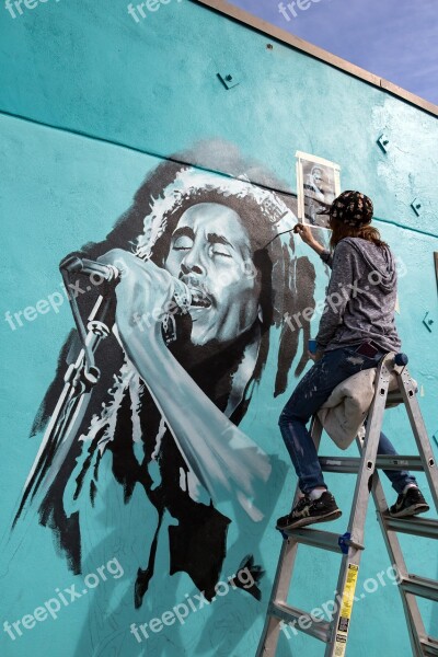 Artist Austin Texas Bob Marley Streeart