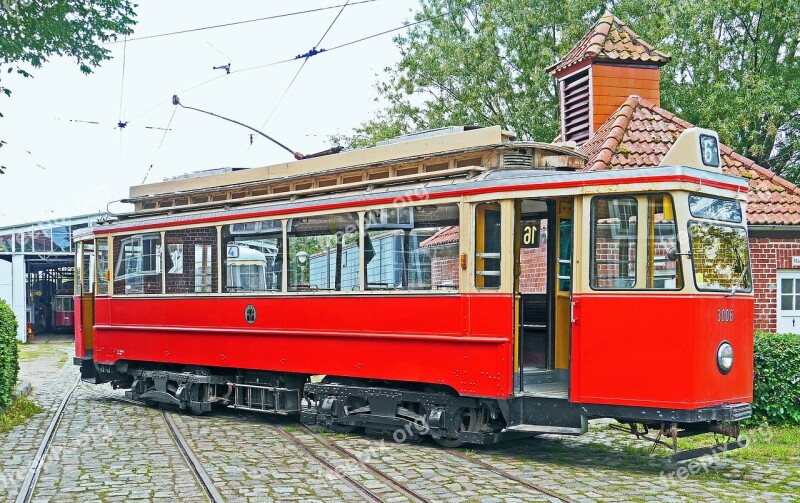 The Hamburg Tram Oldtimer Museum Schönberger Beach In Operation