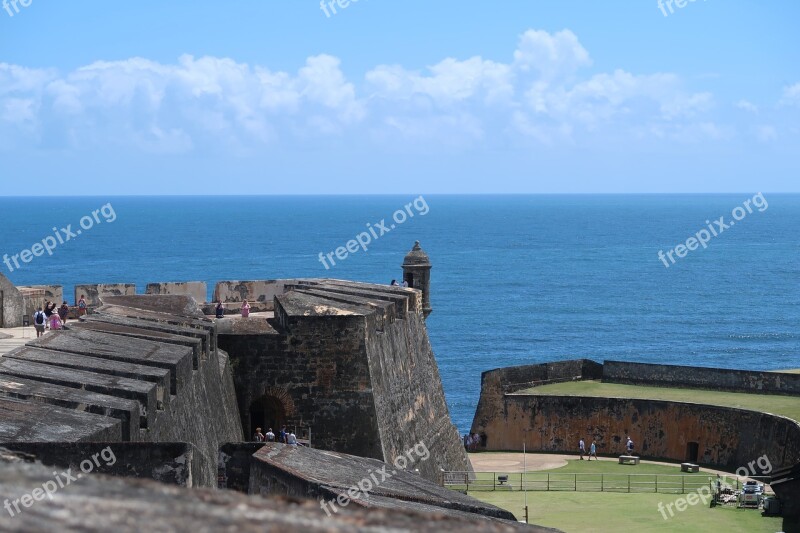 Puerto Rico San Juan Fort Wall Free Photos