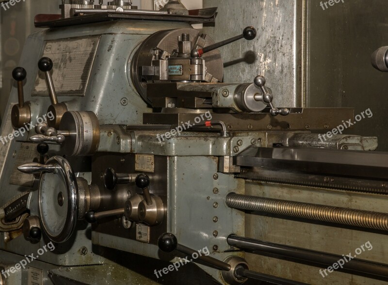 Lathe Workshop Mechanical Engineering Industry Tooling