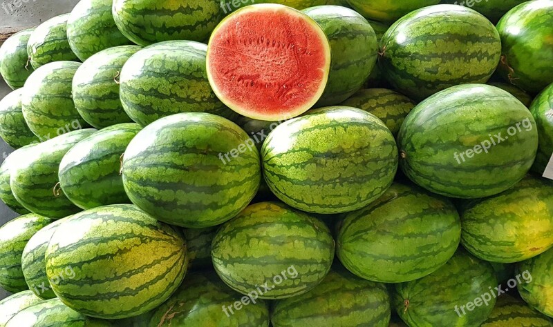 Watermelon Melon Red Juicy Fresh