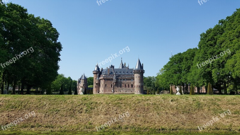 Castle Haarzuilens Lock Netherlands Free Photos