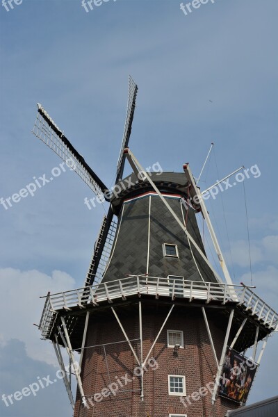 Mill Delfzijl Holland Free Photos