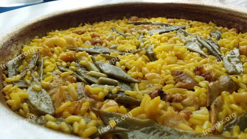 Paella Rice Spanish Food Valencia Spanish Cuisine