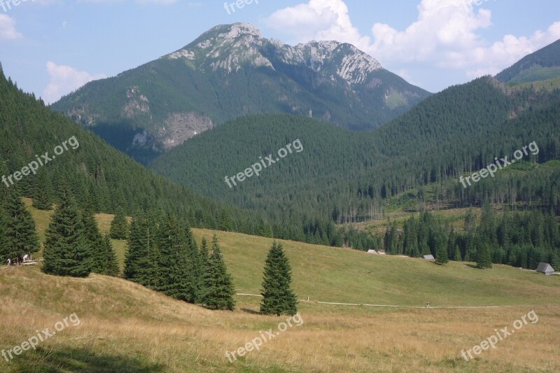 Tatry Poland Mountains Landscape Nature