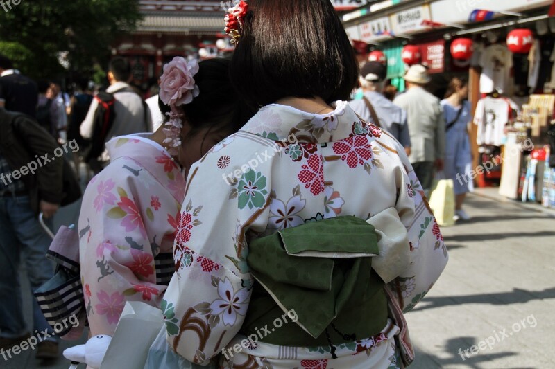 Kimono Japanese Traditional Fashion Female