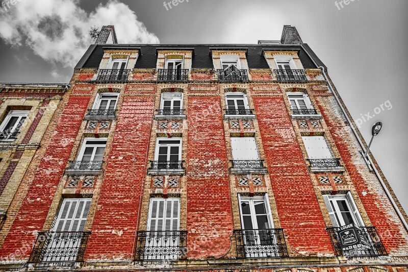 House Facade Le Havre France Architecture