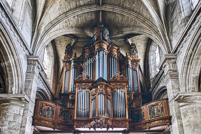 Pipe Organ Notre Dame Le Havre Cathedral Church