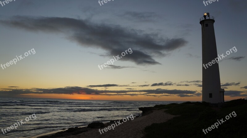 Beach Sunset Sunset Beach Sea Water