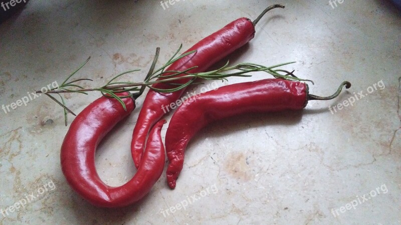 Pepper Rosemary Spices Red Pepper Food