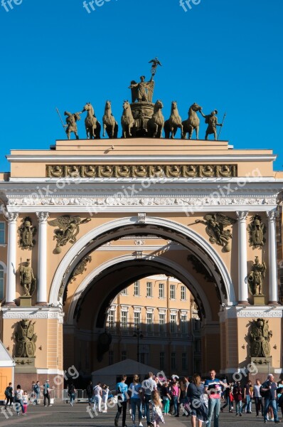 Arch Architecture The Headquarters Stone Arch Petersburg