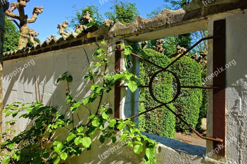 Wall Window Window Opening Bars Foliage