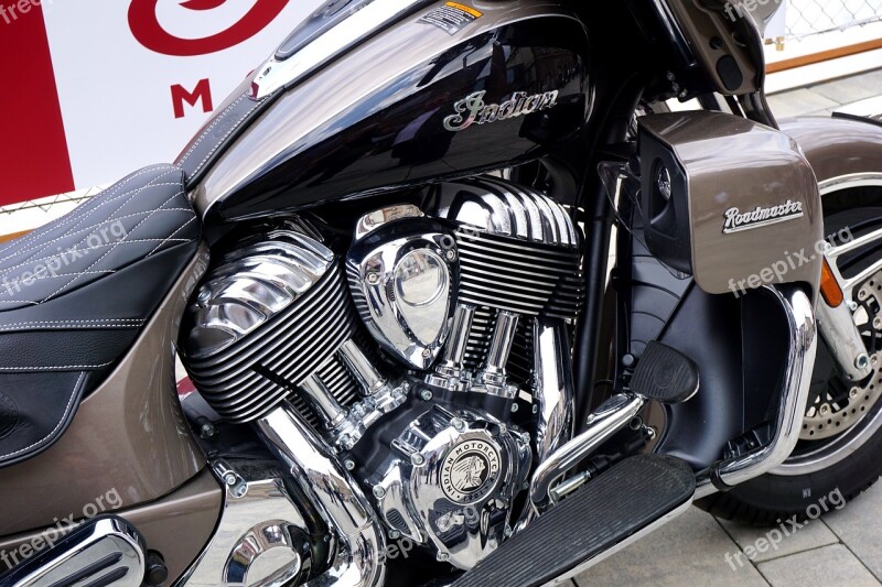 Motorcycle Motor Two Wheeled Vehicle Chrome Motorcycle Engine