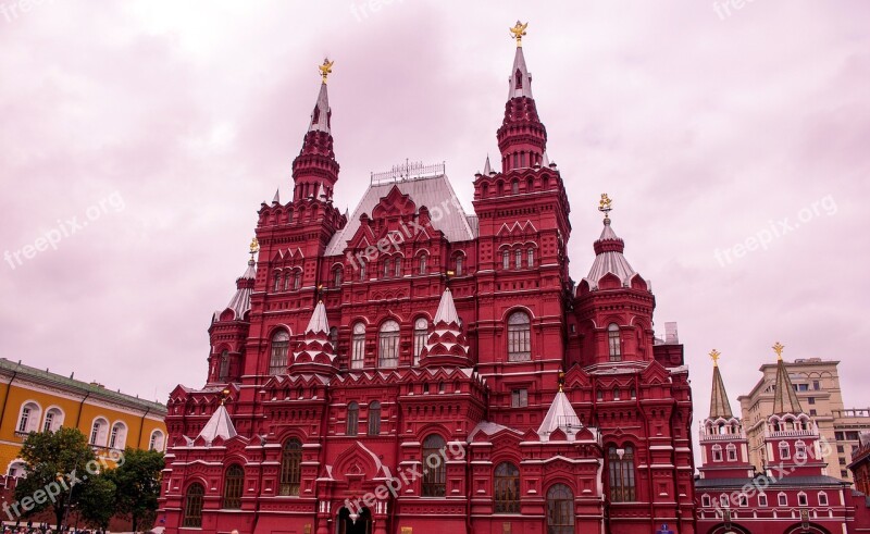 Red Square Moscow Russia City Urban Square