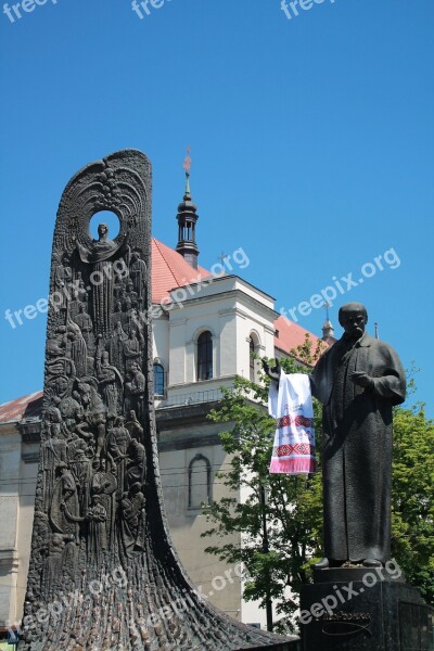 Monument Taras Shevchenko Church Peter And Paul Religion