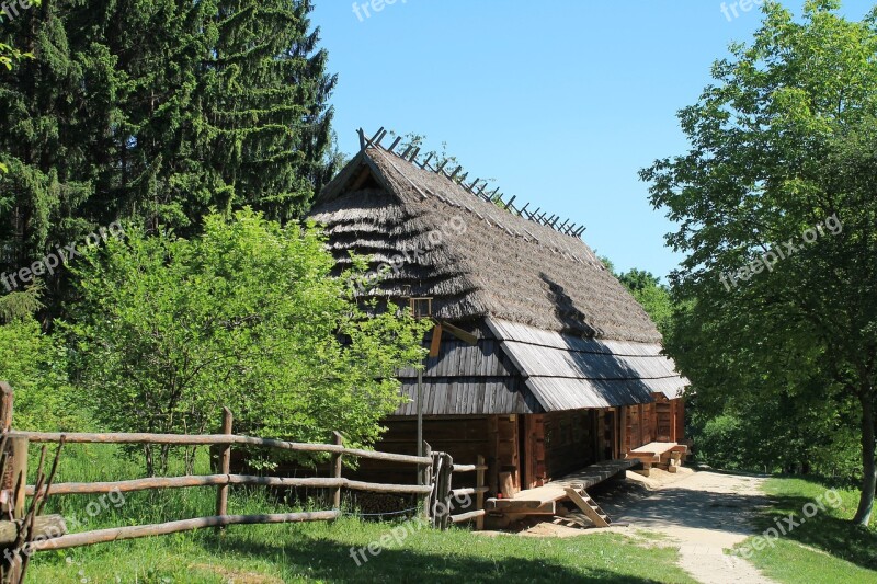 Ukrainian Hata Rural Hut Ukraine Lviv Shevchenkivs'kyi Hai