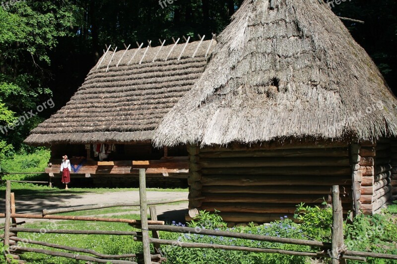 Hut Wooden House Ukraine Lviv Shevchenkivs'kyi Hai